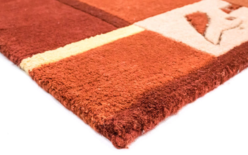 Alfombra de Nepal - 242 x 173 cm - naranja