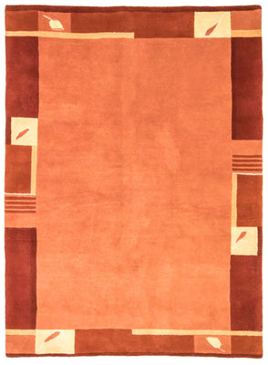 Alfombra de Nepal - 238 x 170 cm - naranja