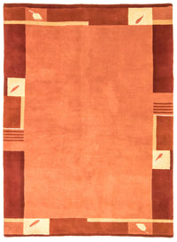Alfombra de Nepal - 238 x 170 cm - naranja