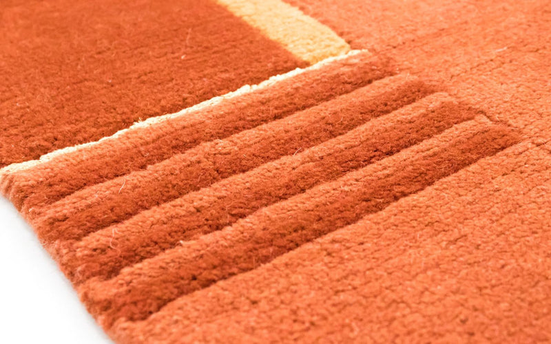 Alfombra de Nepal - 238 x 170 cm - naranja