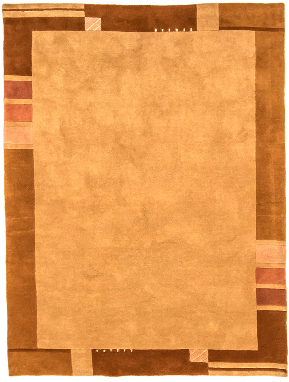 Alfombra de Nepal - 238 x 177 cm - marrón claro