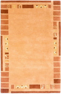 Alfombra de Nepal - 186 x 123 cm - naranja