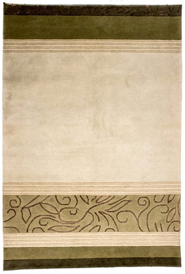 Alfombra de Nepal - 199 x 140 cm - beige