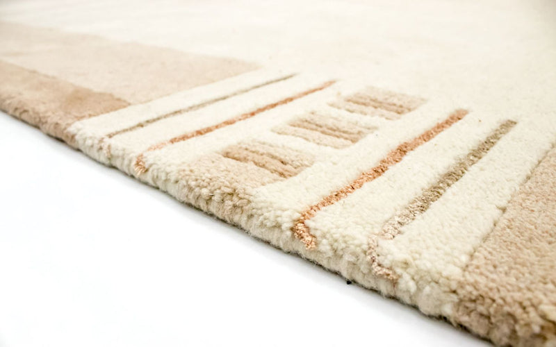 Alfombra de Nepal - 244 x 171 cm - beige
