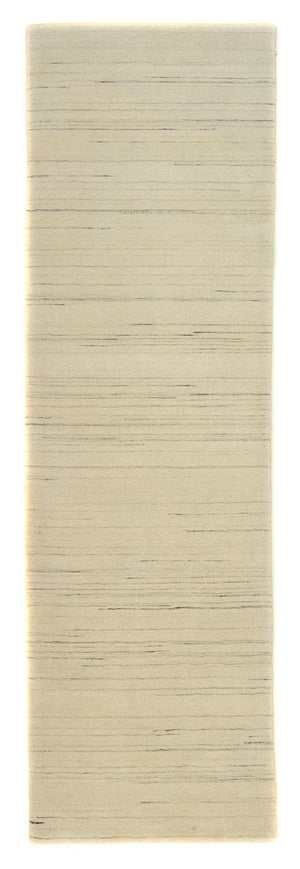 Alfombra de pasillo Alfombra Gabbeh - Indus - 200 x 80 cm - blanco natural