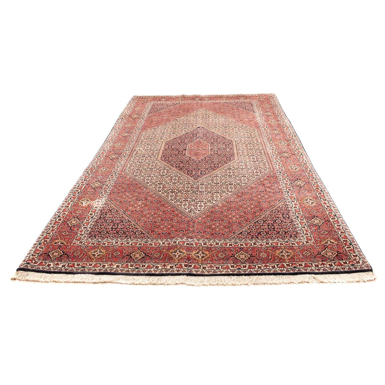Alfombra persa - Bidjar - 312 x 172 cm - rojo claro