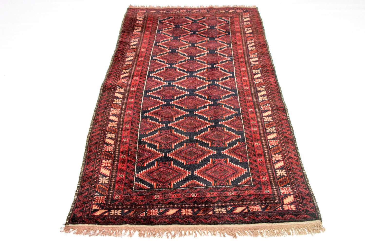 Alfombra Belutsch - 197 x 100 cm - rojo
