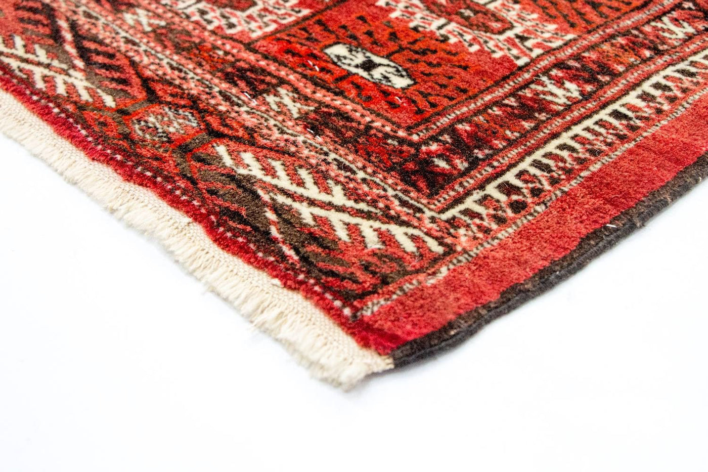 Alfombra afgana - Bukhara - 229 x 174 cm - rojo