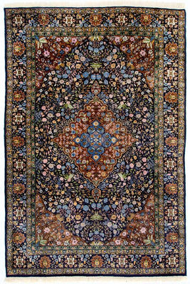 Alfombra oriental - 226 x 140 cm - azul