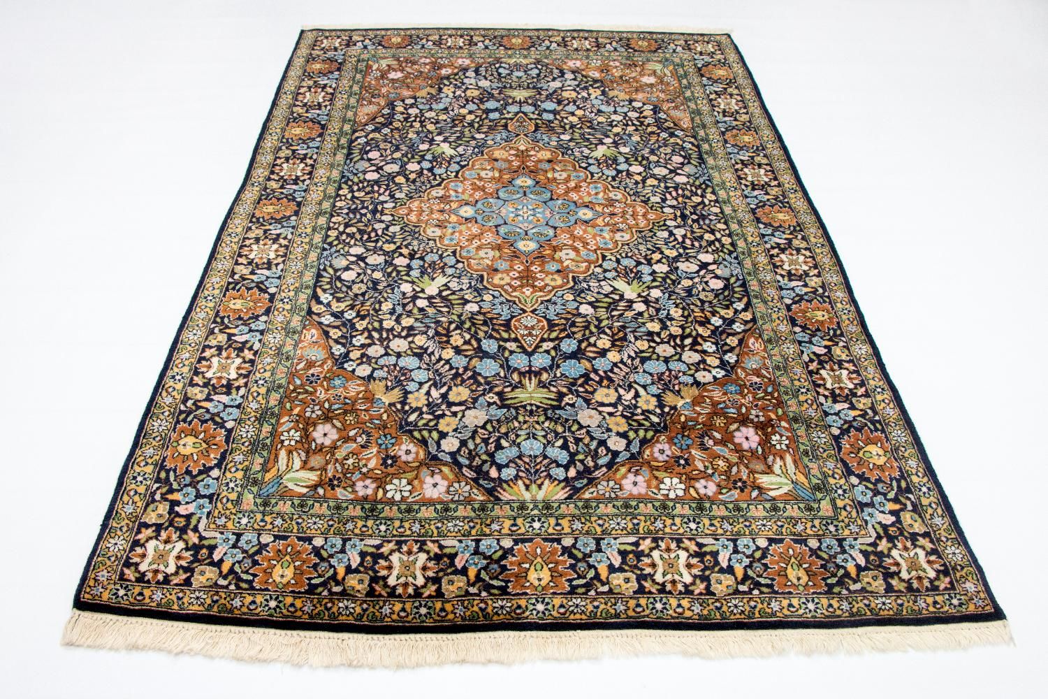 Alfombra oriental - 226 x 140 cm - azul
