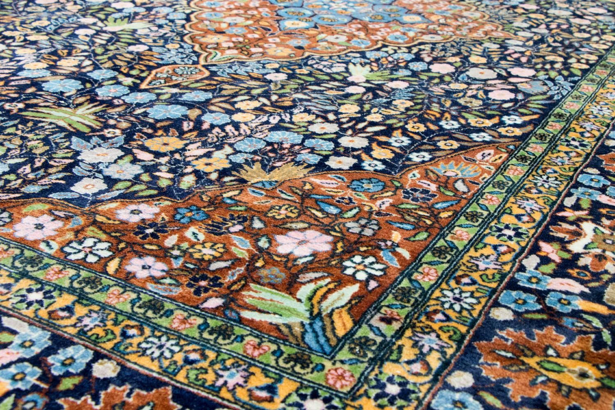 Alfombra oriental - 226 x 140 cm - azul