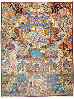 Alfombra persa - Clásica - 390 x 300 cm - multicolor