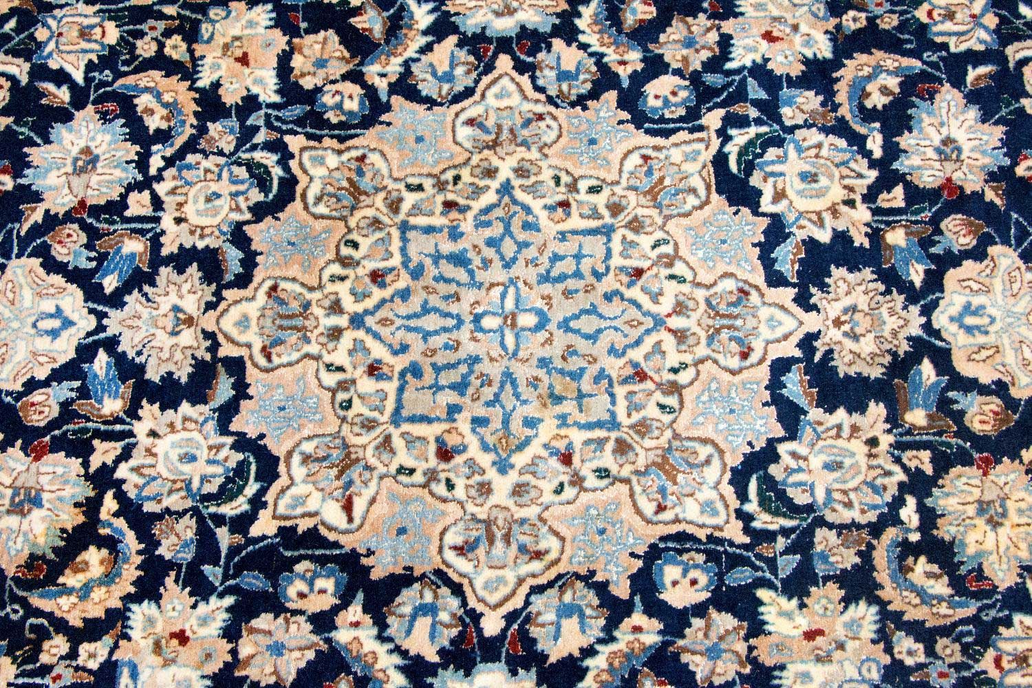 Alfombra Persa - Nain - Prima - 236 x 135 cm - azul oscuro