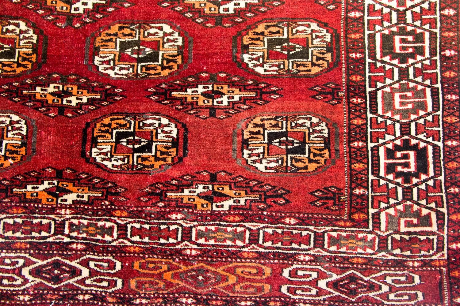 Alfombra afgana - Bukhara - 215 x 152 cm - rojo