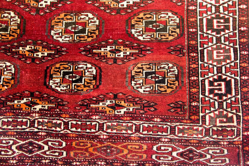 Alfombra afgana - Bukhara - 215 x 152 cm - rojo