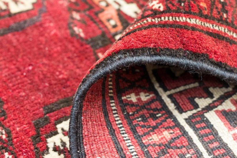 Alfombra afgana - Bukhara - 215 x 152 cm - rojo