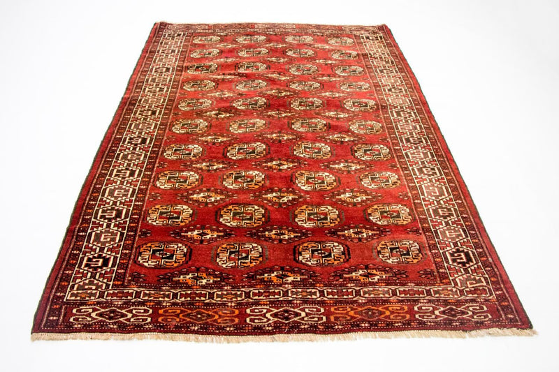 Alfombra afgana - Bukhara - 215 x 152 cm - rojo