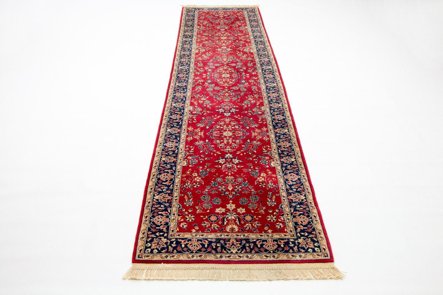 Alfombra de pasillo Alfombra persa - Tabriz - 336 x 78 cm - rojo