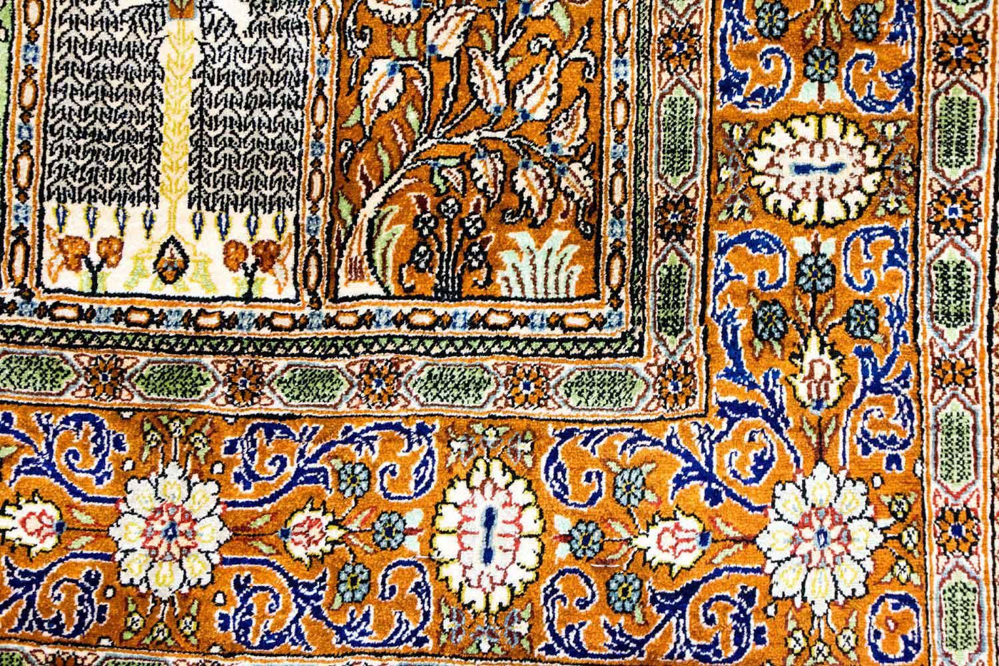 Qom seda Alfombra 152x101cm - Alfombra persa