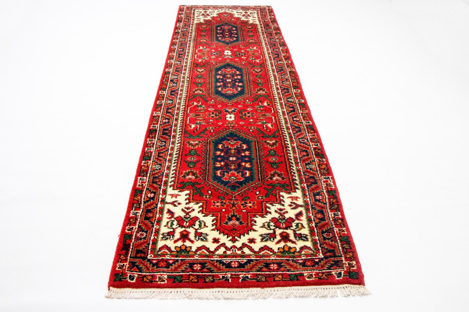 Alfombra de pasillo Alfombra oriental - 334 x 89 cm - rojo