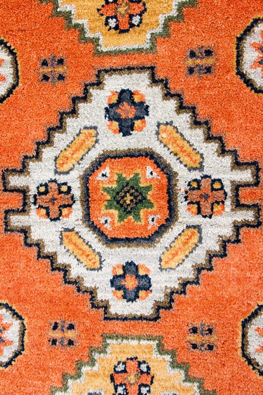 Alfombra oriental - 158 x 95 cm - naranja