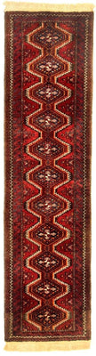 Alfombra de pasillo Alfombra persa - Nómada - 197 x 52 cm - rojo