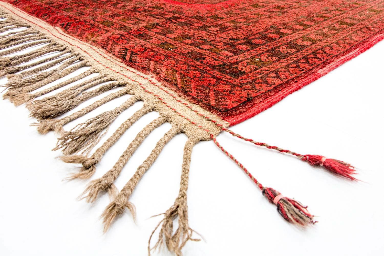 Alfombra afgana - Bukhara - 292 x 203 cm - rojo