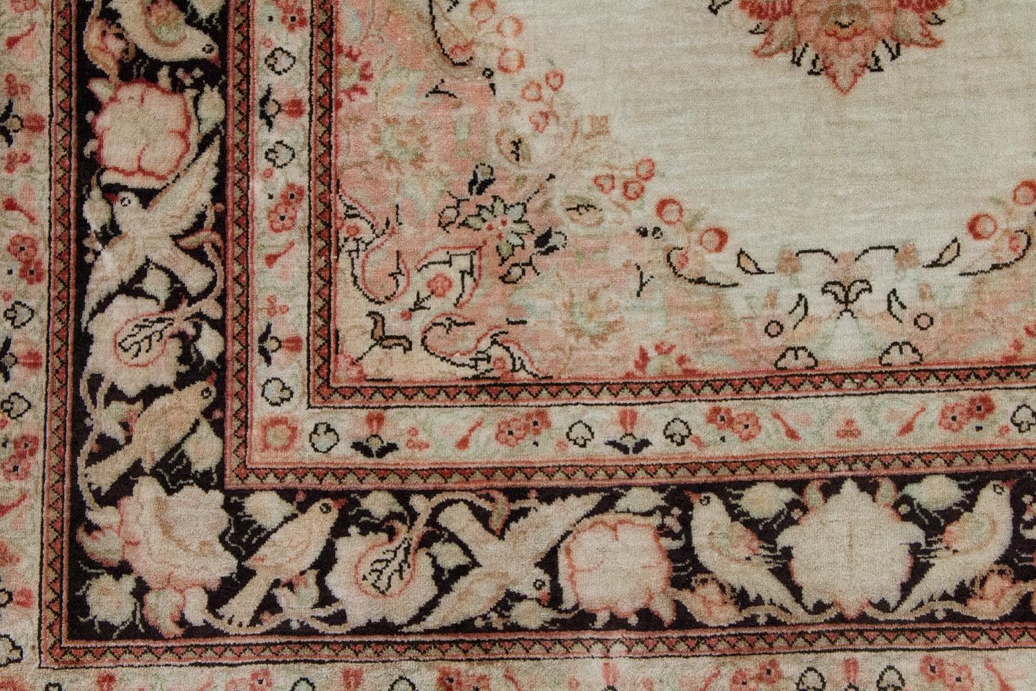 Alfombra de seda - Ghom Seda - Prima - 120 x 70 cm - beige