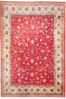 Alfombra persa - Tabriz - 410 x 212 cm - rojo