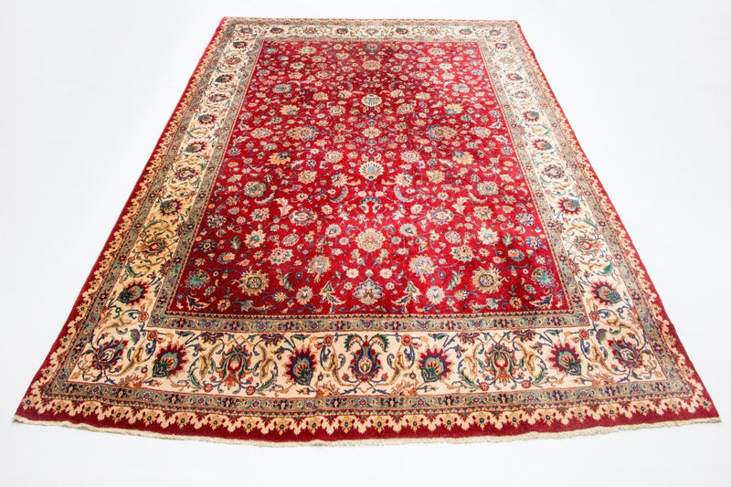 Alfombra persa - Tabriz - 410 x 212 cm - rojo