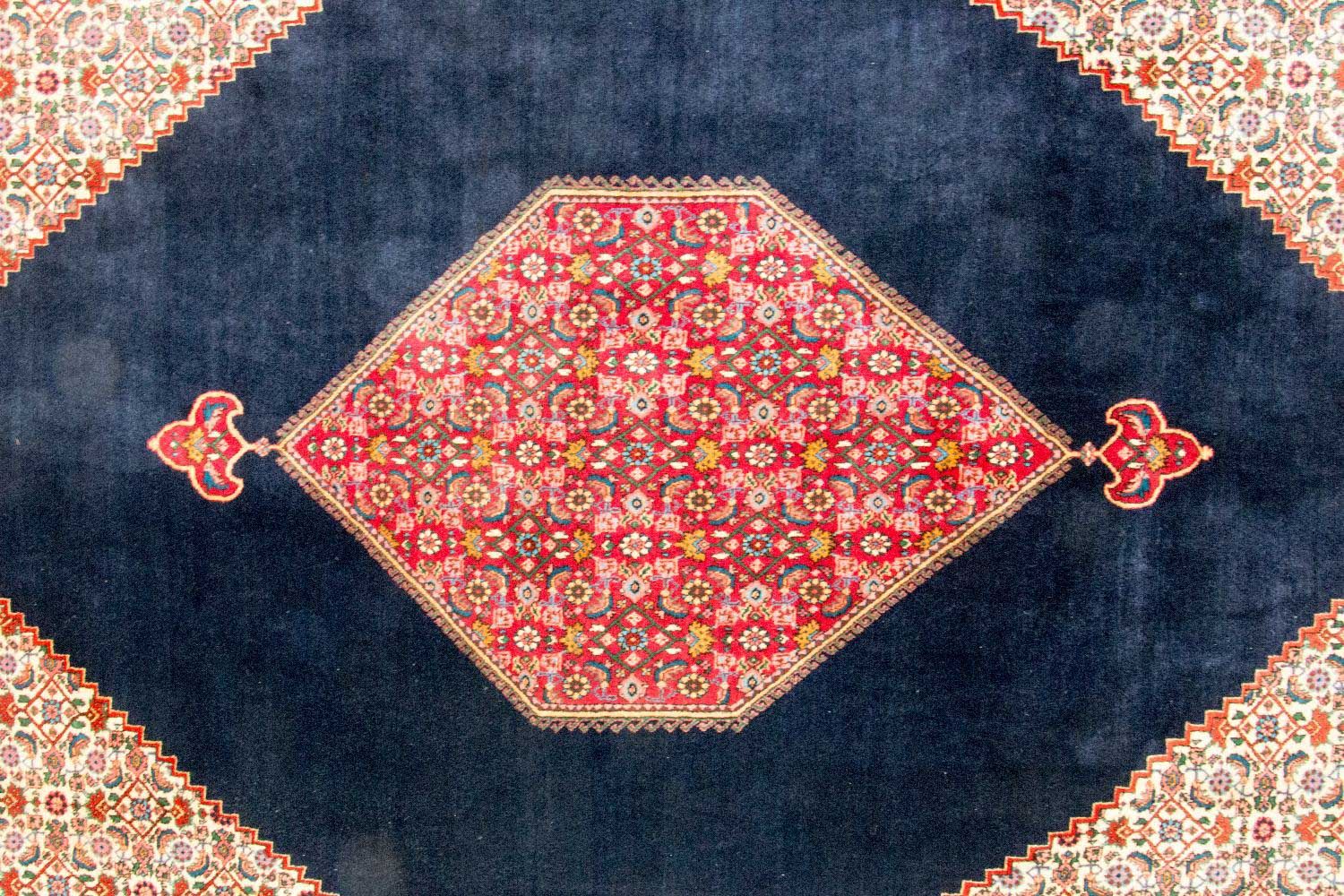 Alfombra persa - Bidjar - 315 x 223 cm - azul oscuro