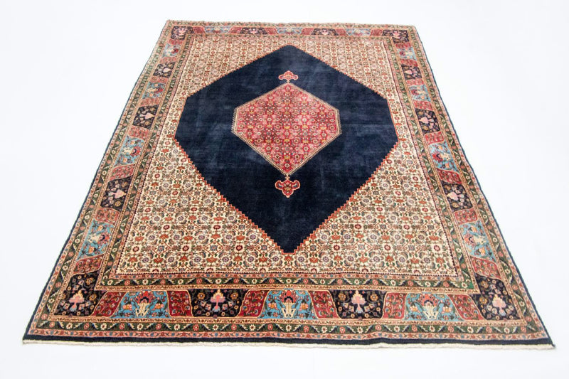 Alfombra persa - Bidjar - 315 x 223 cm - azul oscuro