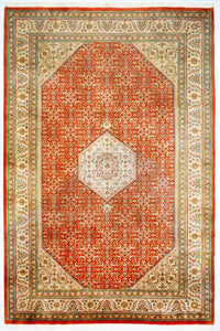 Alfombra persa - Bidjar - 300 x 200 cm - naranja