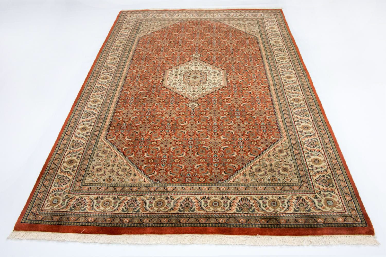 Alfombra persa - Bidjar - 300 x 200 cm - naranja