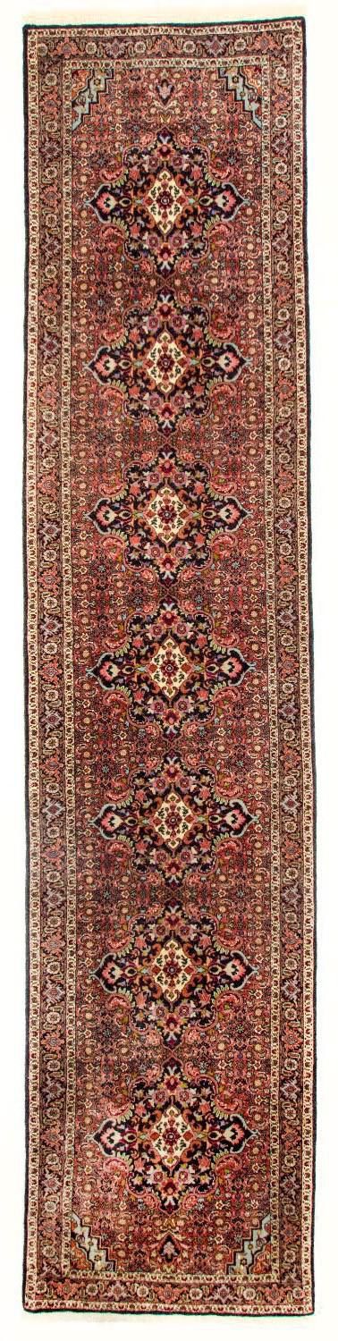 Alfombra de pasillo Alfombra persa - Bidjar - 397 x 89 cm - rojo