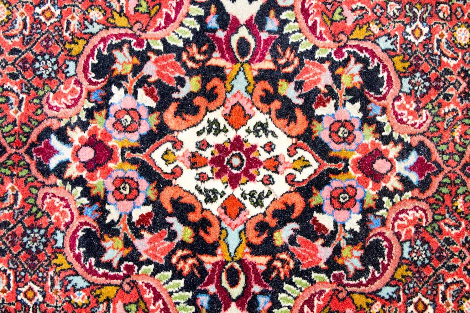 Alfombra de pasillo Alfombra persa - Bidjar - 397 x 89 cm - rojo