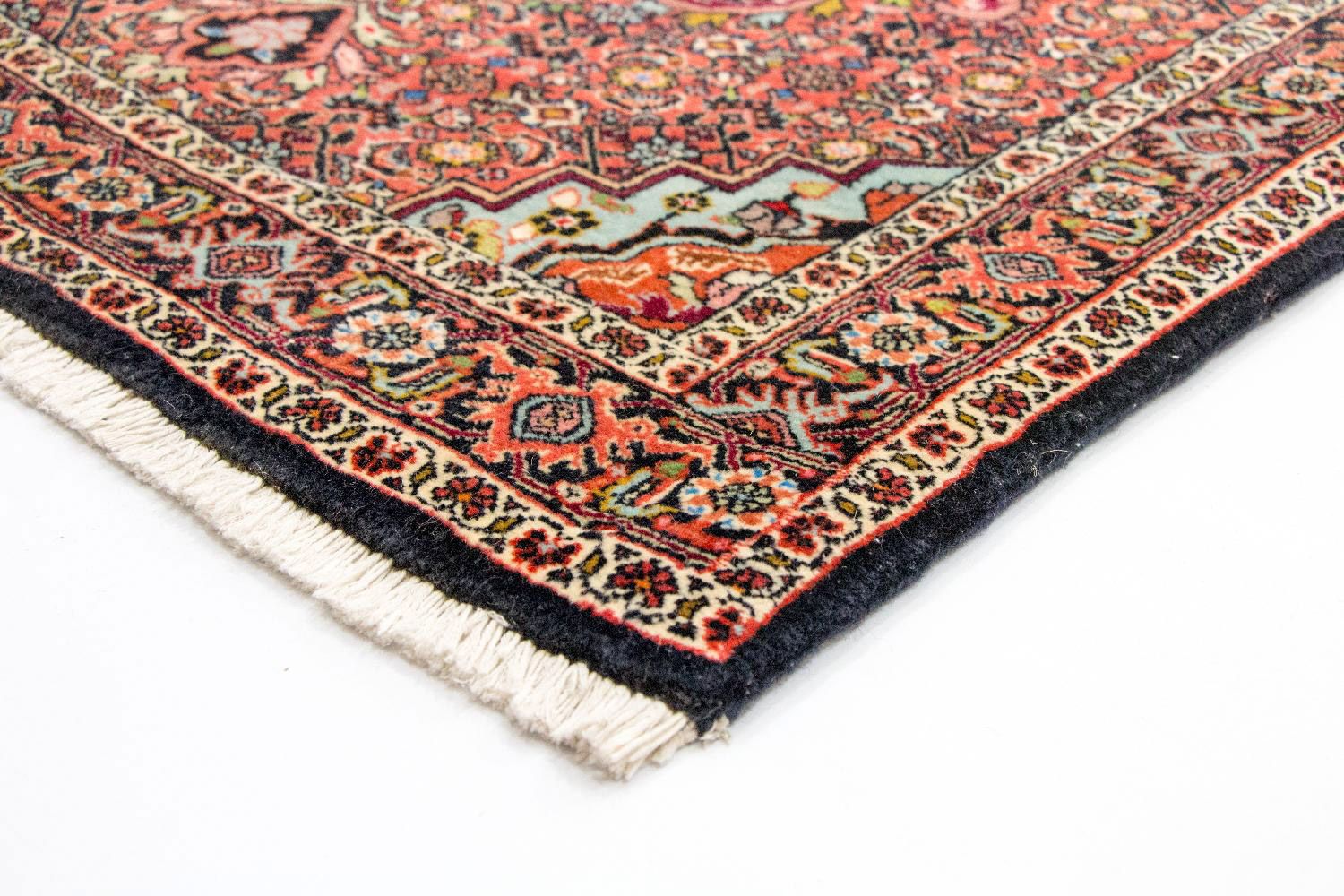 Alfombra de pasillo Alfombra persa - Bidjar - 397 x 89 cm - rojo