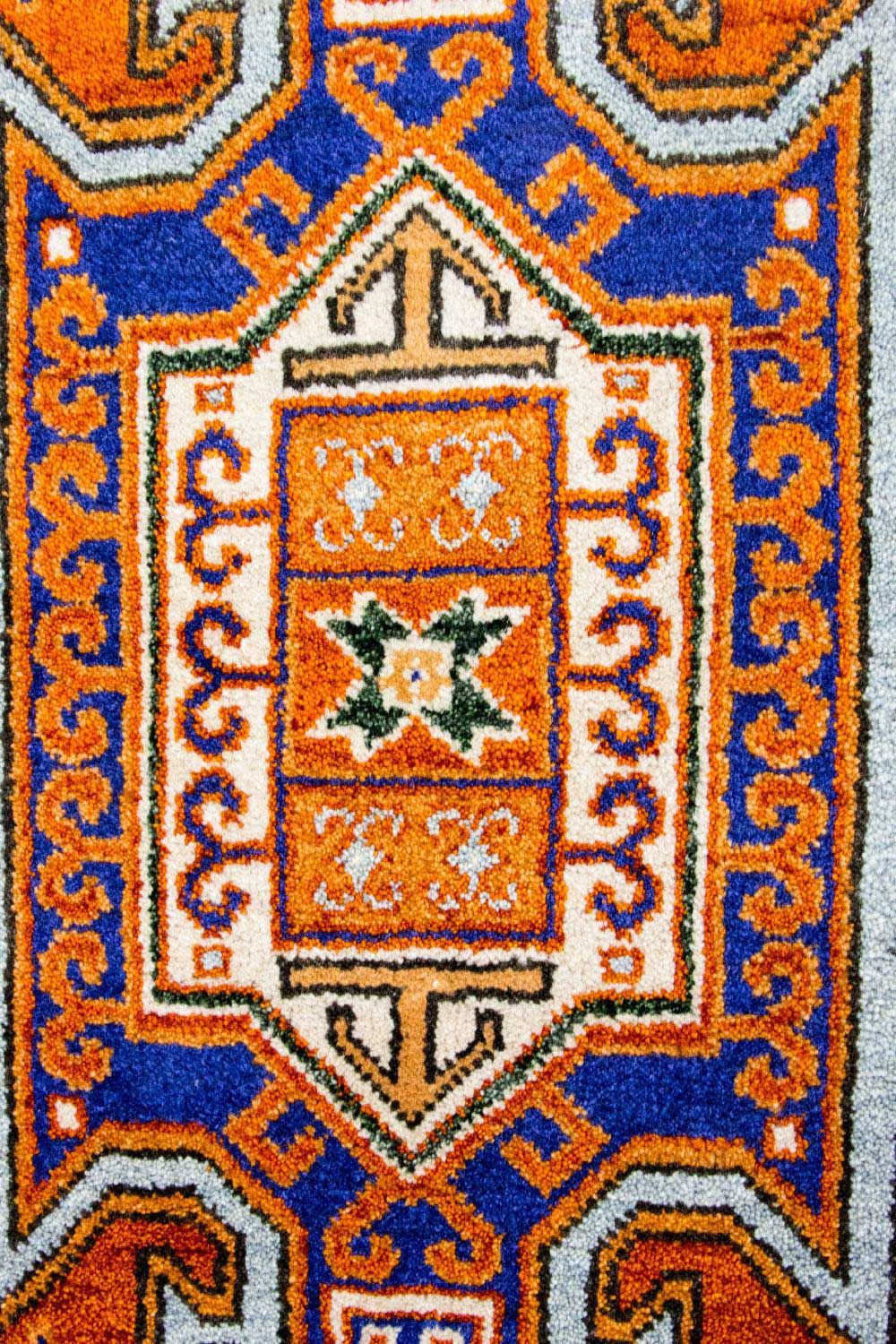 Alfombra oriental - 151 x 95 cm - naranja
