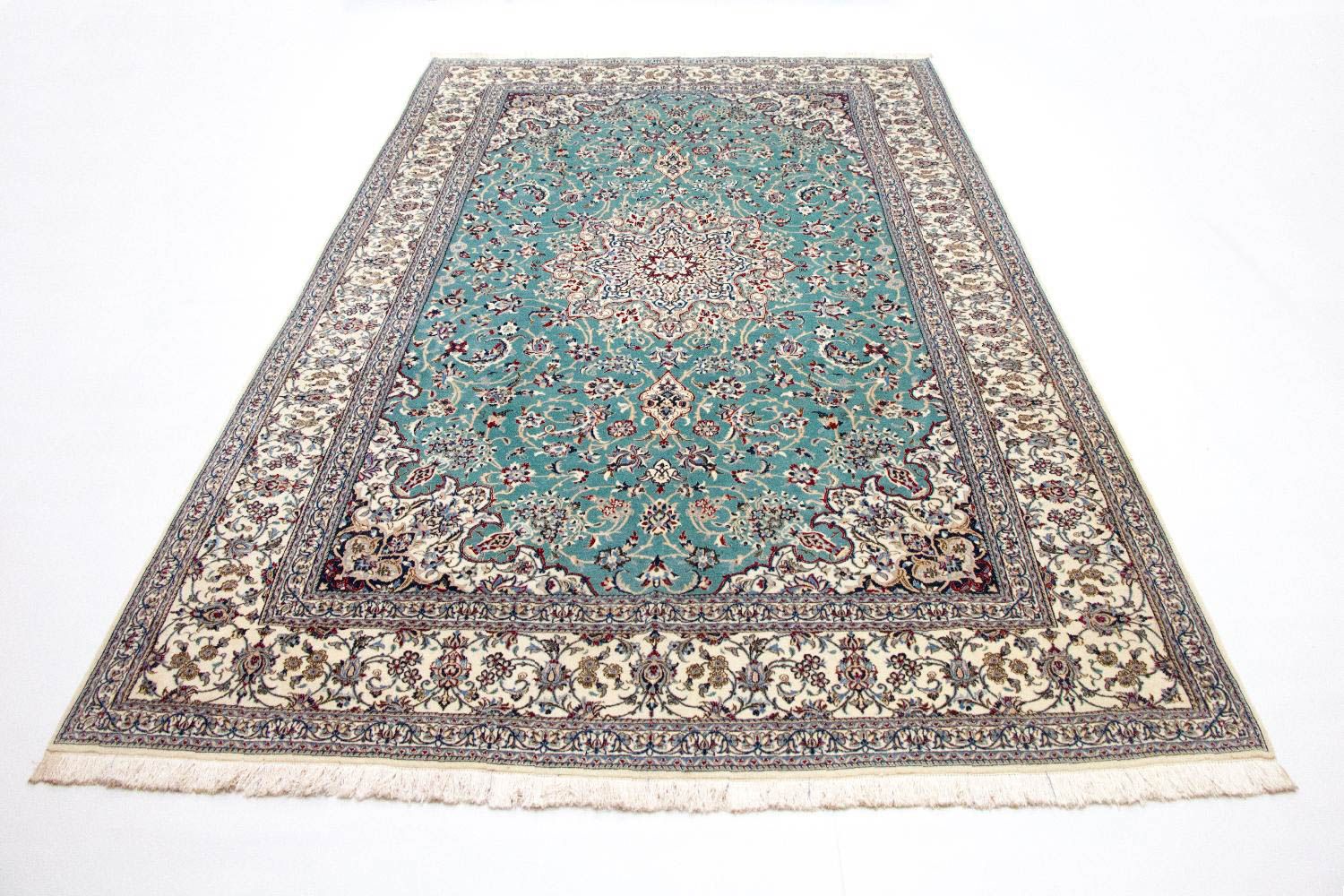 Alfombra Persa - Nain - Prima - 357 x 219 cm - verde