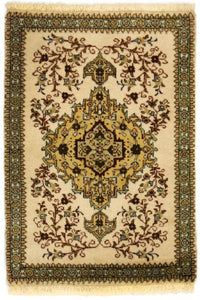 Alfombra persa - Tabriz - 87 x 62 cm - beige