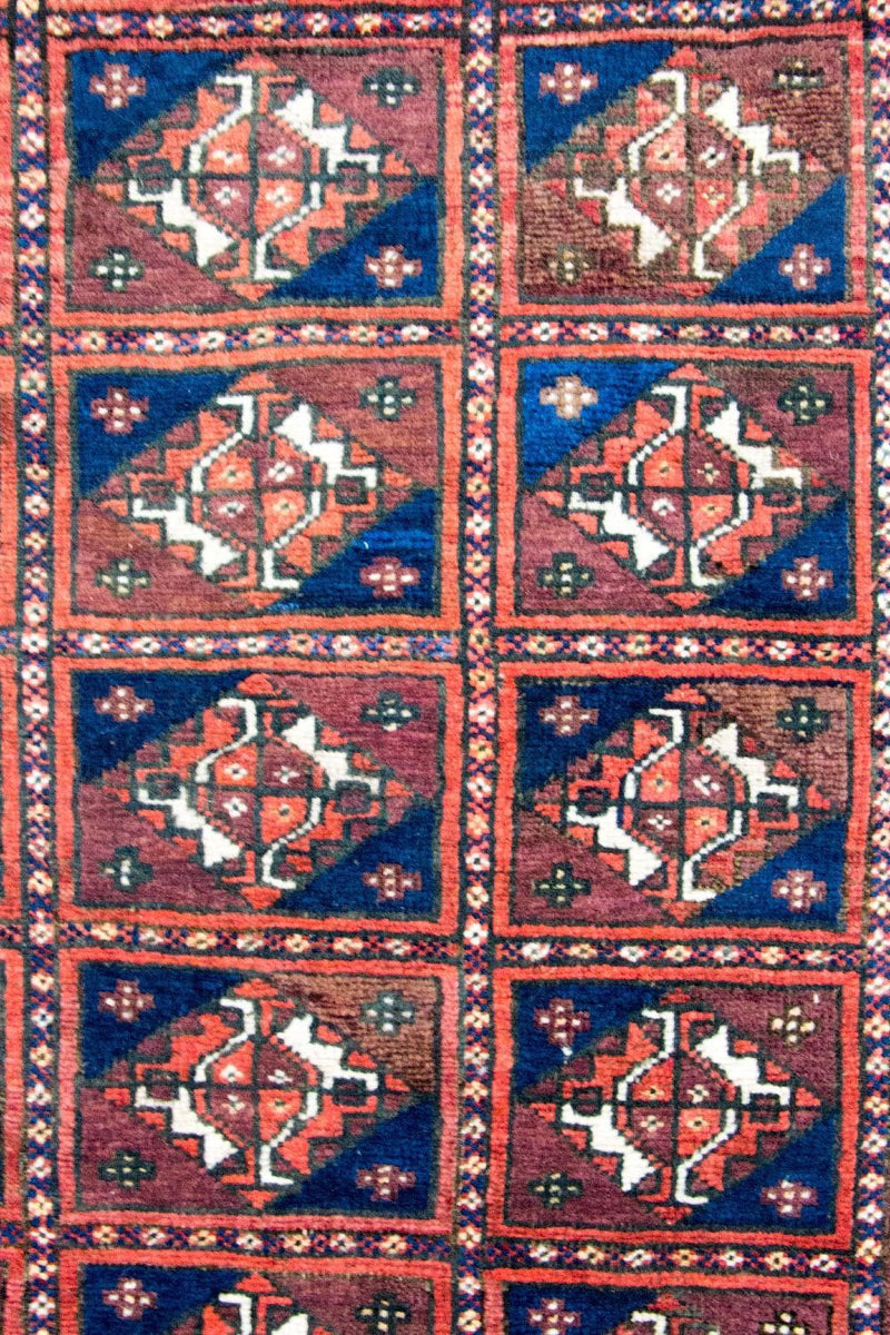 Alfombra afgana - Bukhara - 164 x 105 cm - azul