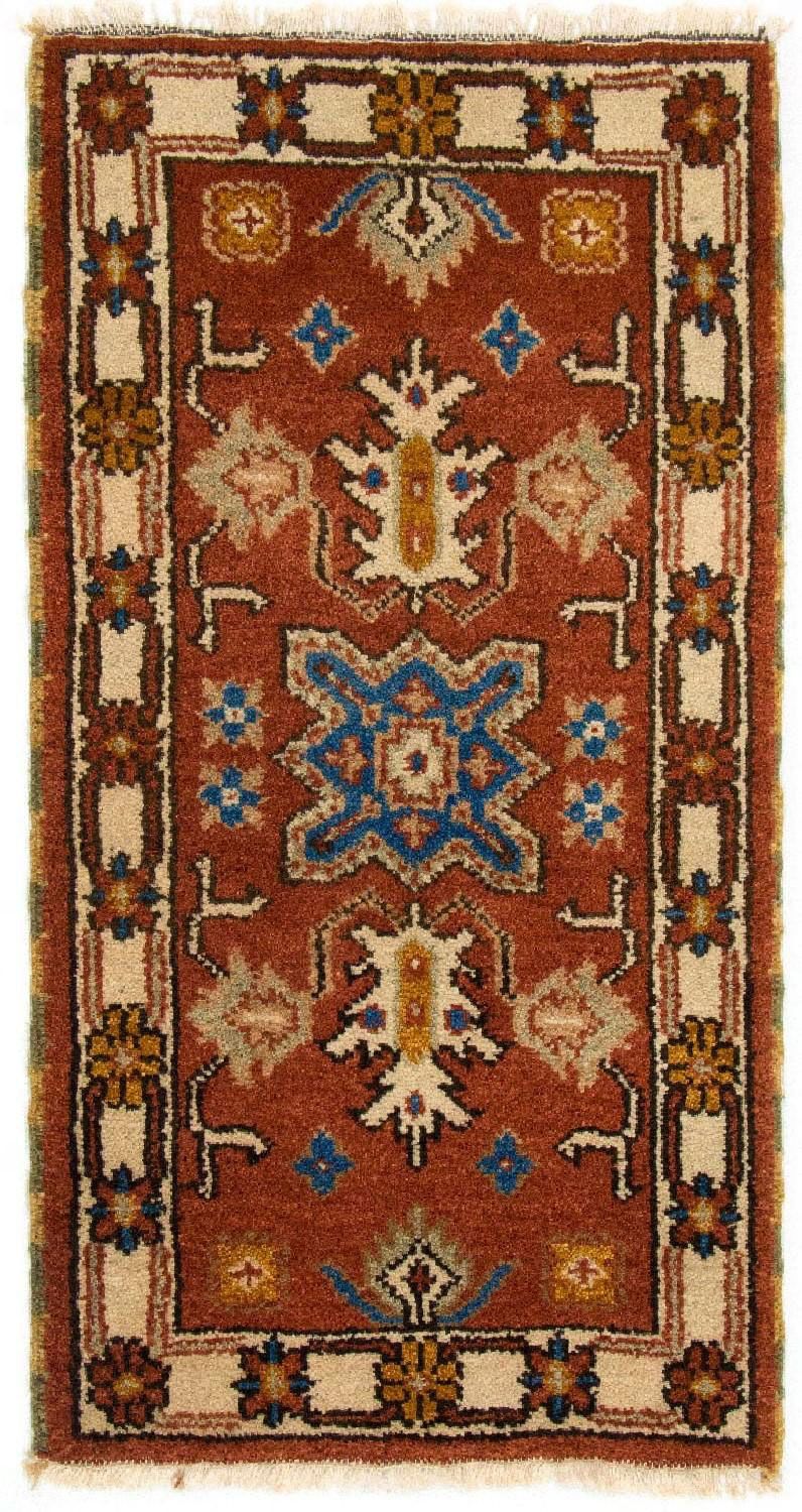 Alfombra oriental - 120 x 64 cm - óxido