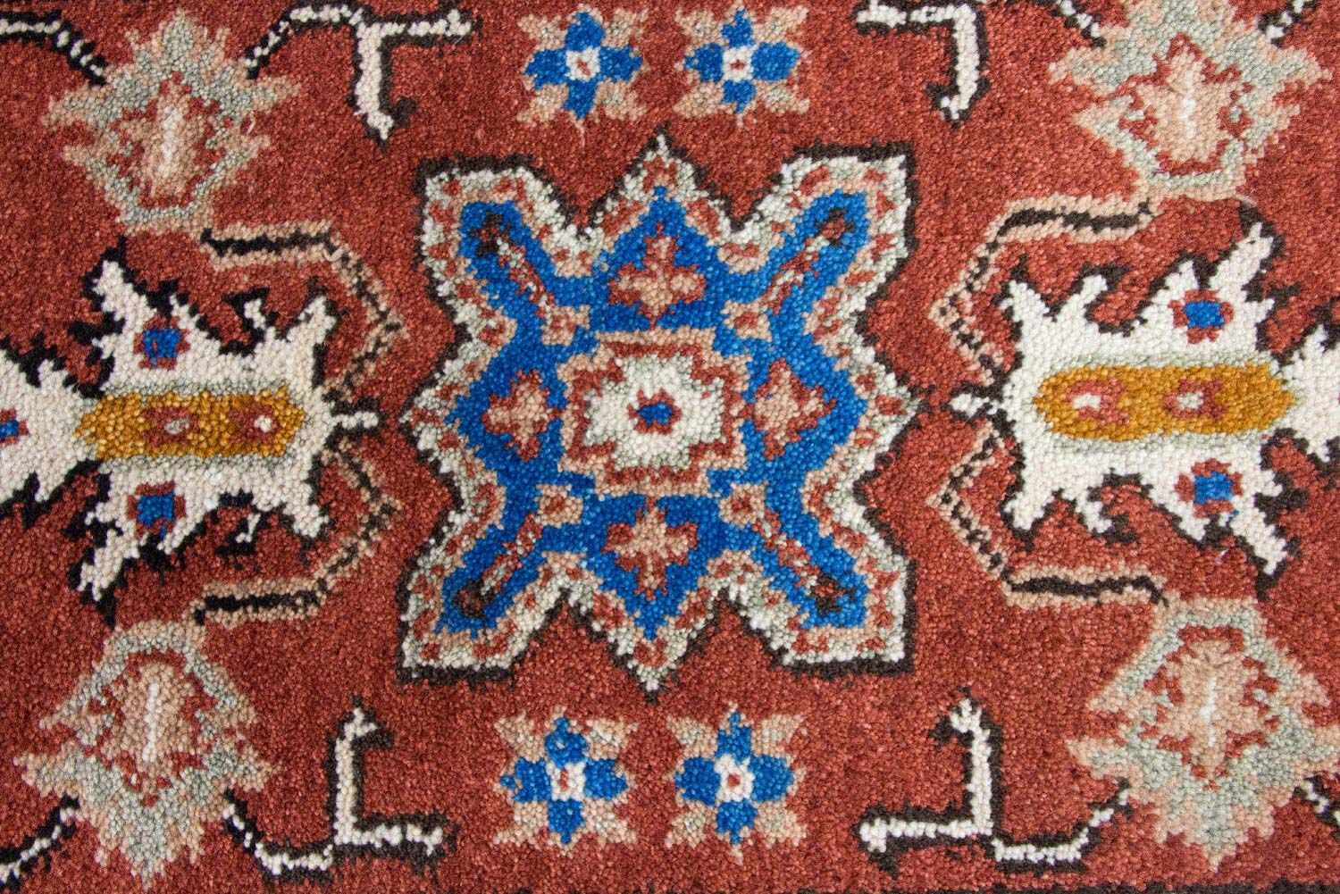Alfombra oriental - 120 x 64 cm - óxido
