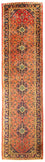 Alfombra de pasillo Alfombra persa - Keshan - 392 x 102 cm - naranja