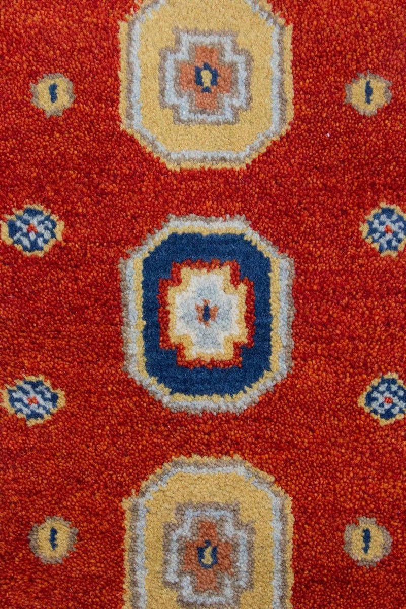 Alfombra oriental - 125 x 64 cm - rojo