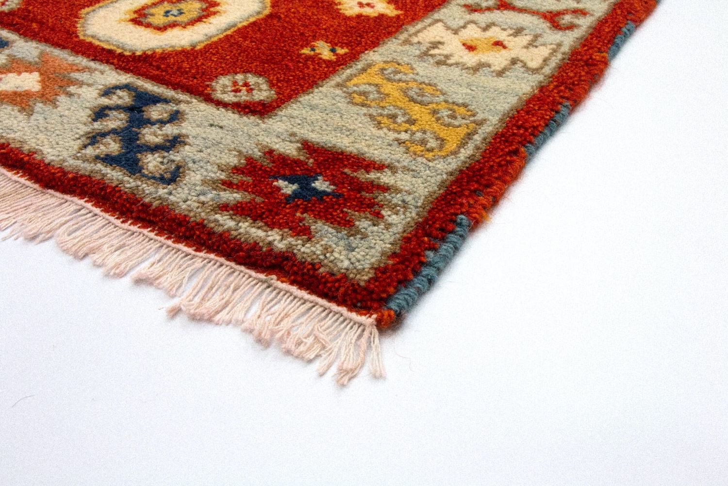 Alfombra oriental - 125 x 64 cm - rojo