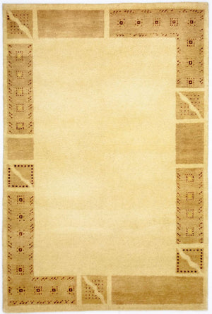 Alfombra Gabbeh - Loribaft Persa - 183 x 119 cm - beige