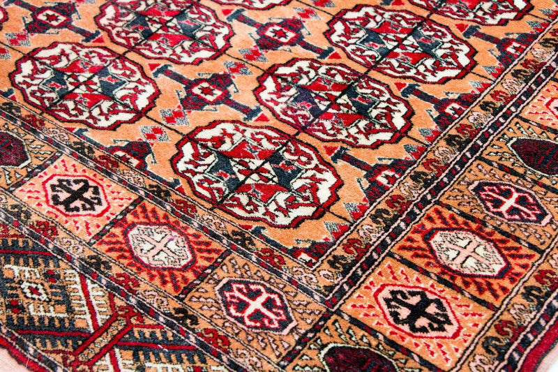 Alfombra afgana - Bukhara - 156 x 122 cm - salmón