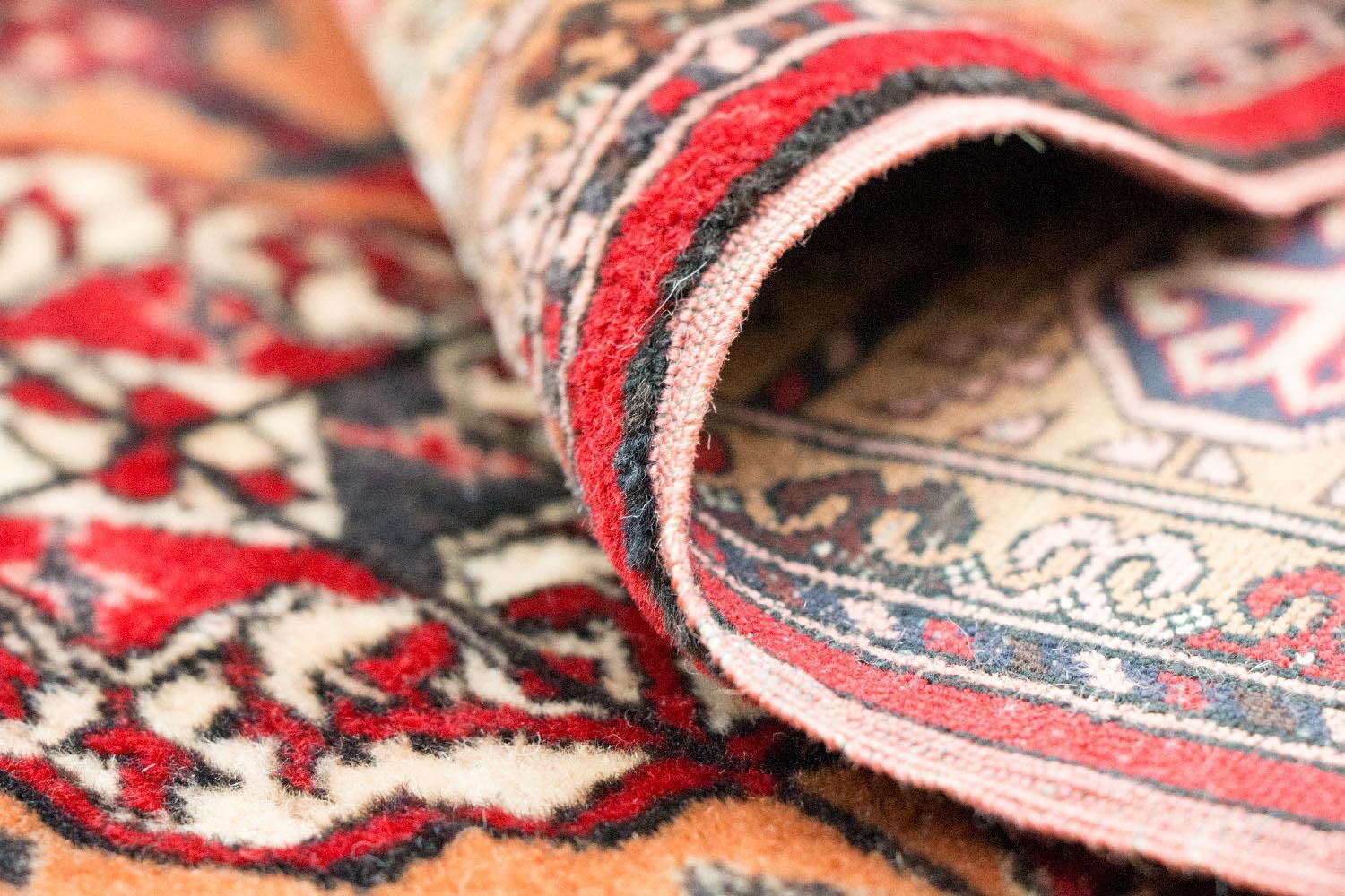 Alfombra afgana - Bukhara - 156 x 122 cm - salmón