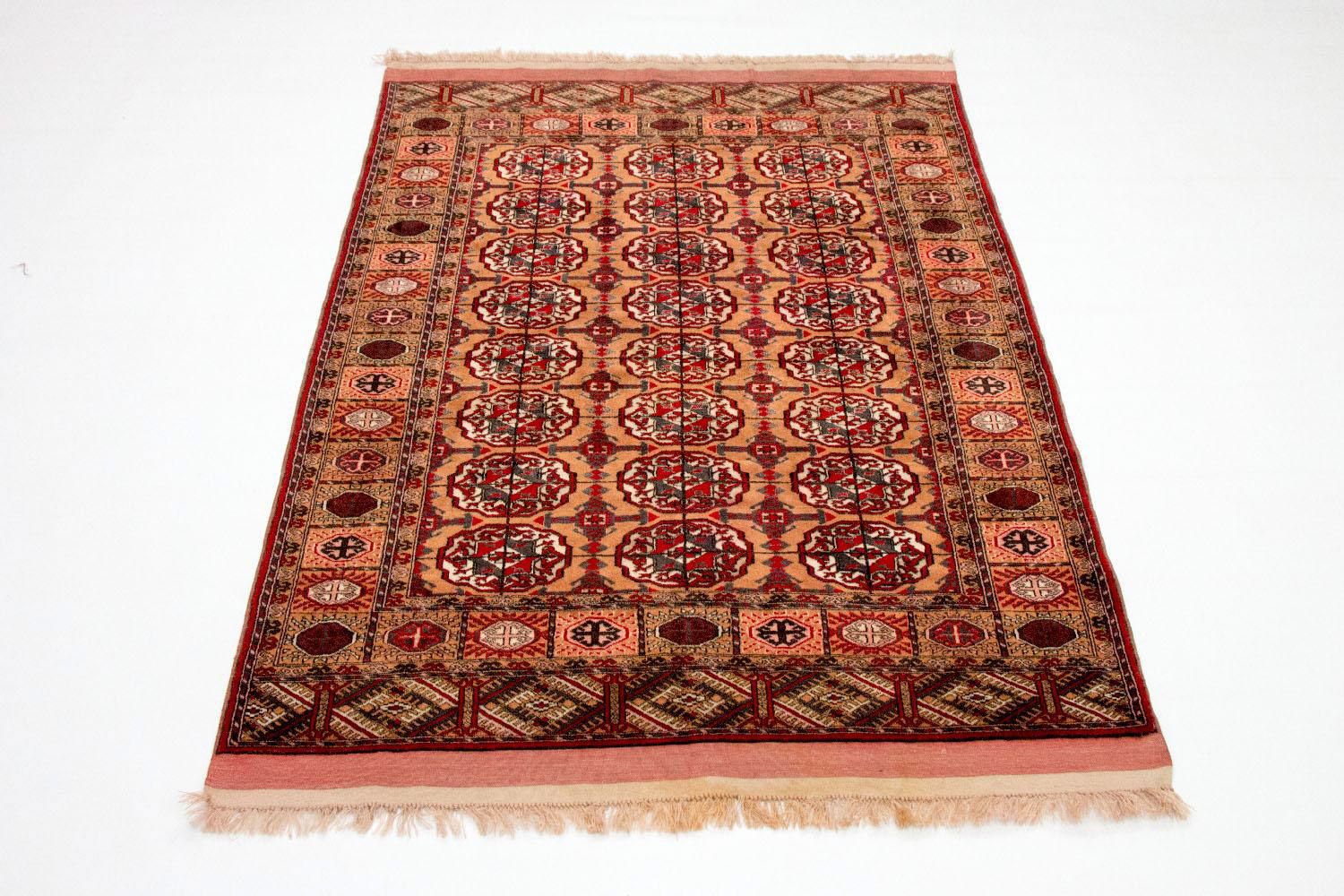 Alfombra afgana - Bukhara - 156 x 122 cm - salmón